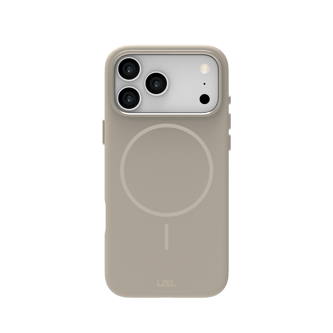 LZEL Magnexin Silicone Case for iPhone 17 Pro Max | Titanium LZEL Magnexin Silicone Case for iPhone 17 Pro Max | Titanium